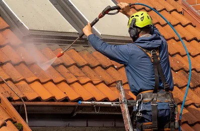 Démoussage et hydrofuge de toiture à Tresson